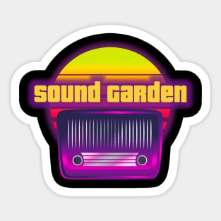 sound garden retro Sticker